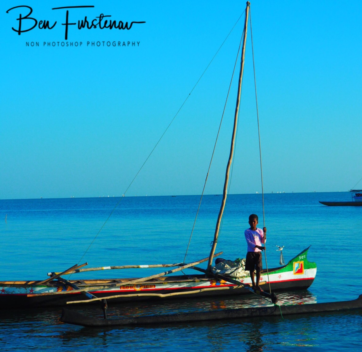 Youngster in pirogue 