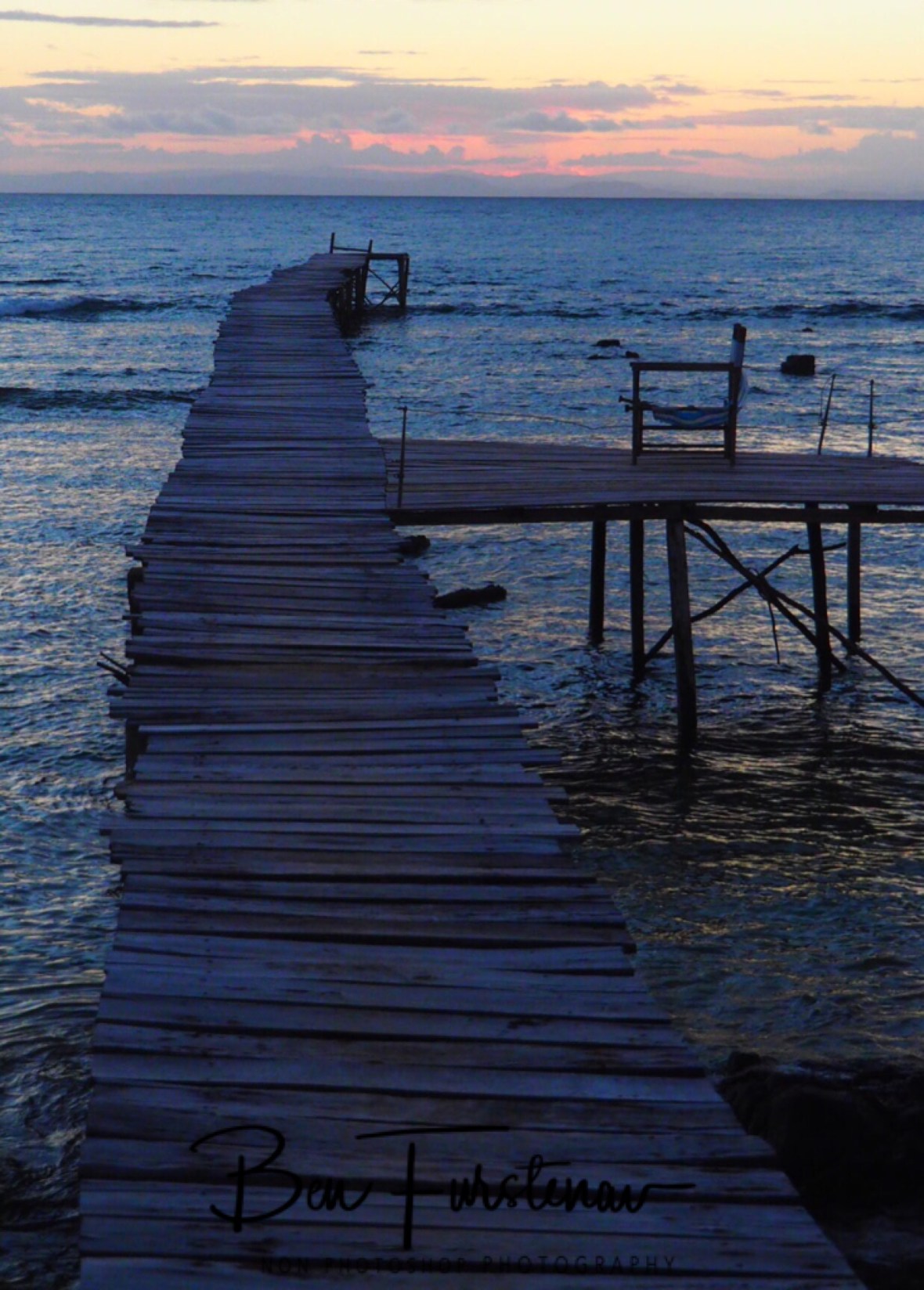 Jetty and chair