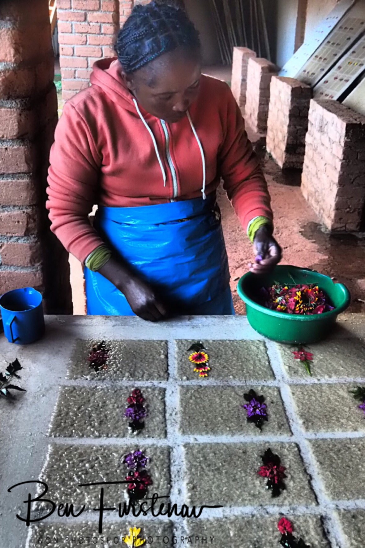 Paperwork with flowers 