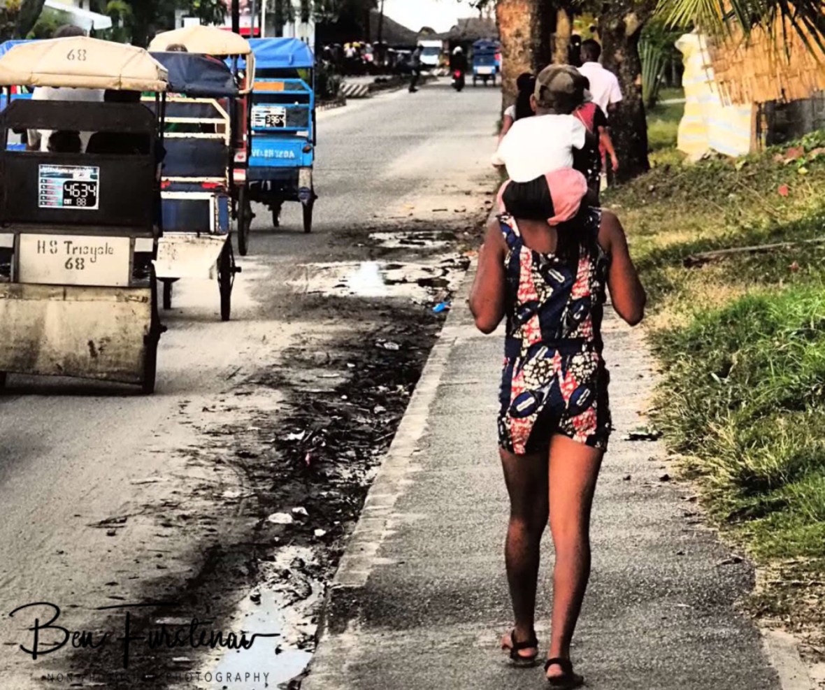 On the way to the beach