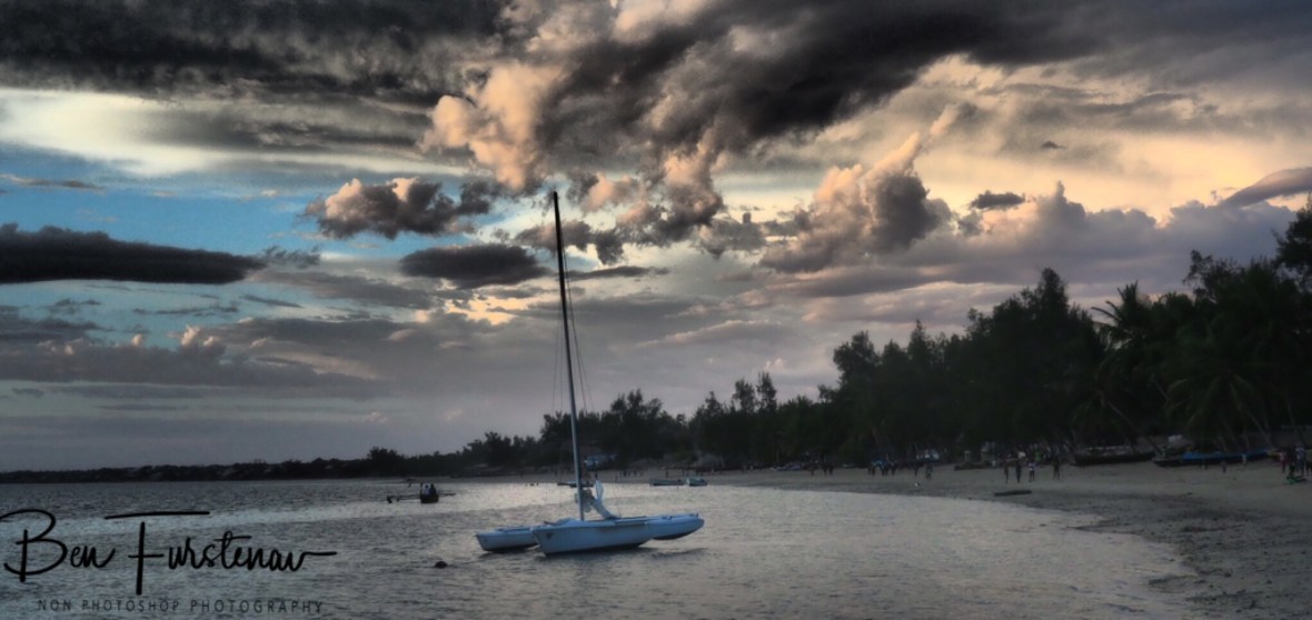 Dramatic clouds over the bay