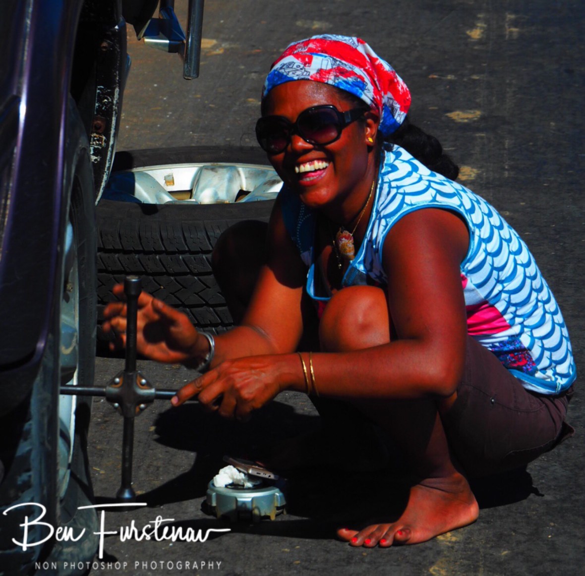 Ninah Clara helping Odilon 