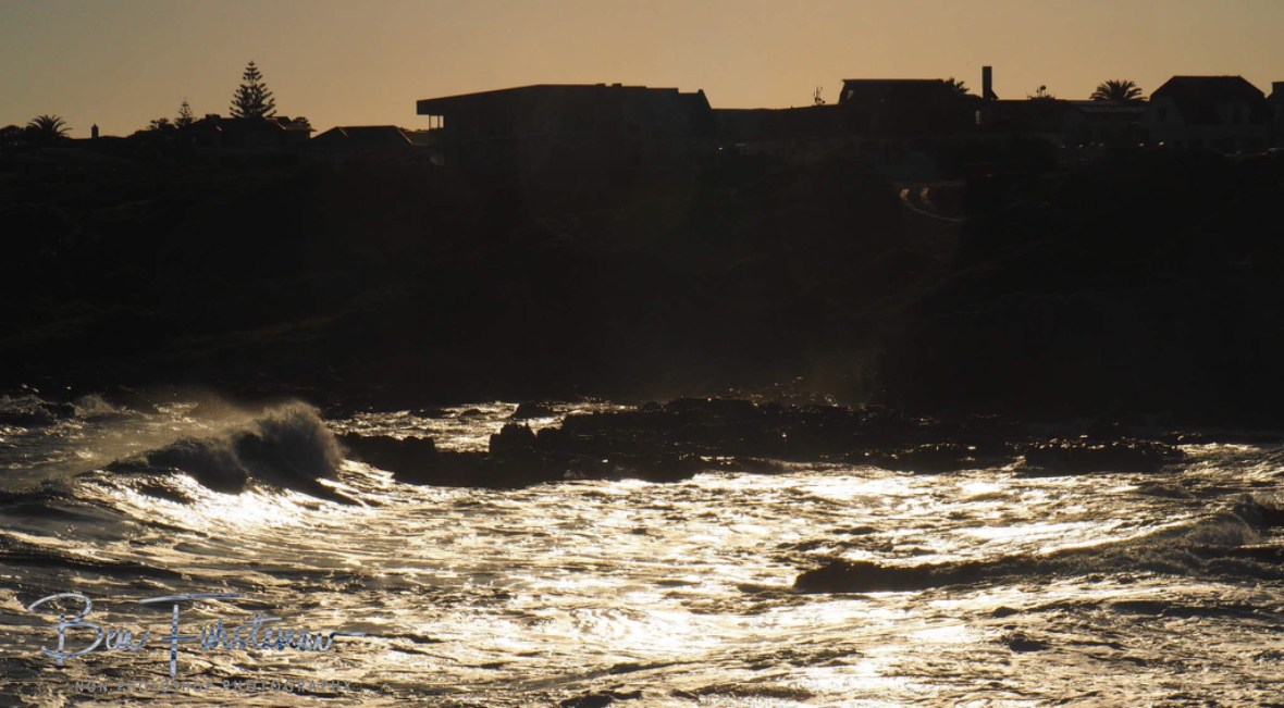 Sunset coastline at Hermanus