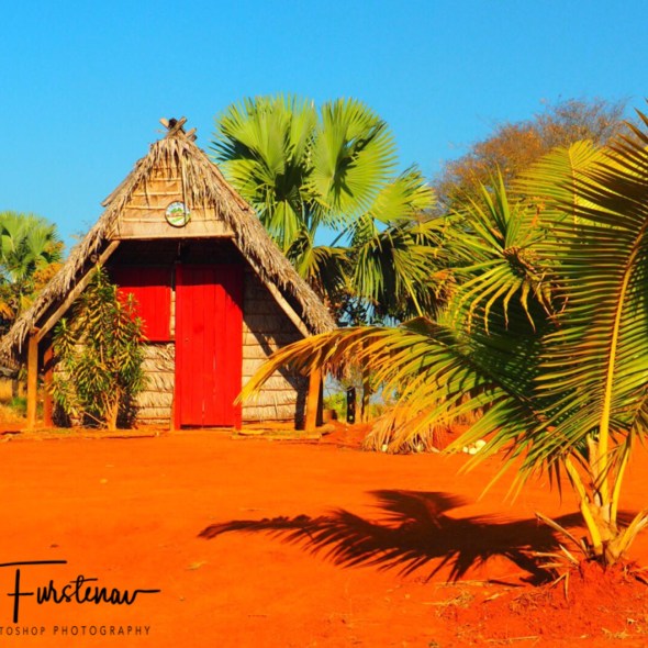 Eco lodge on red soil