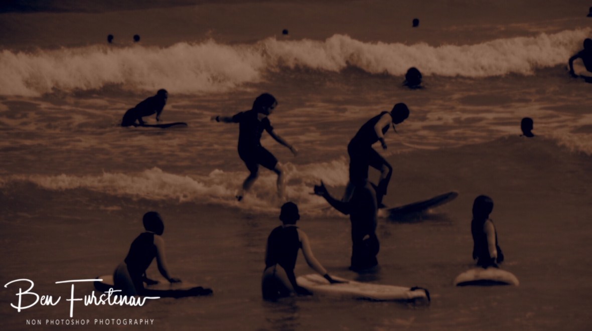 Surf school at Muizenberg, Cape of good hope 