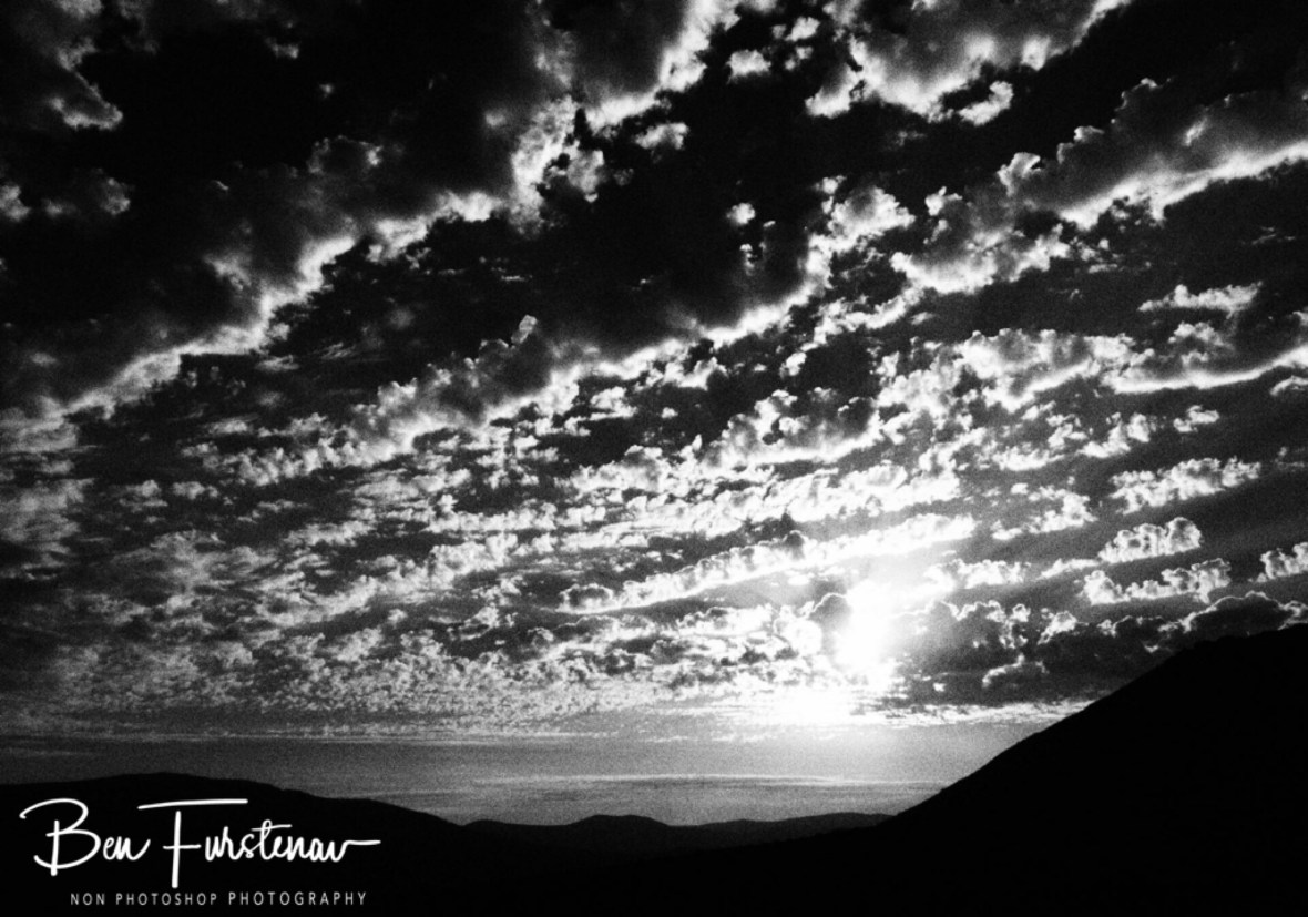 Stunning sunset cloud formation
