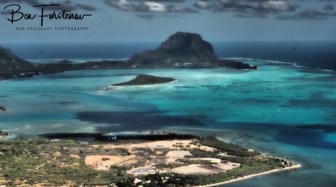 The south western corner with Le Morne Brabant as the outstanding geological feature