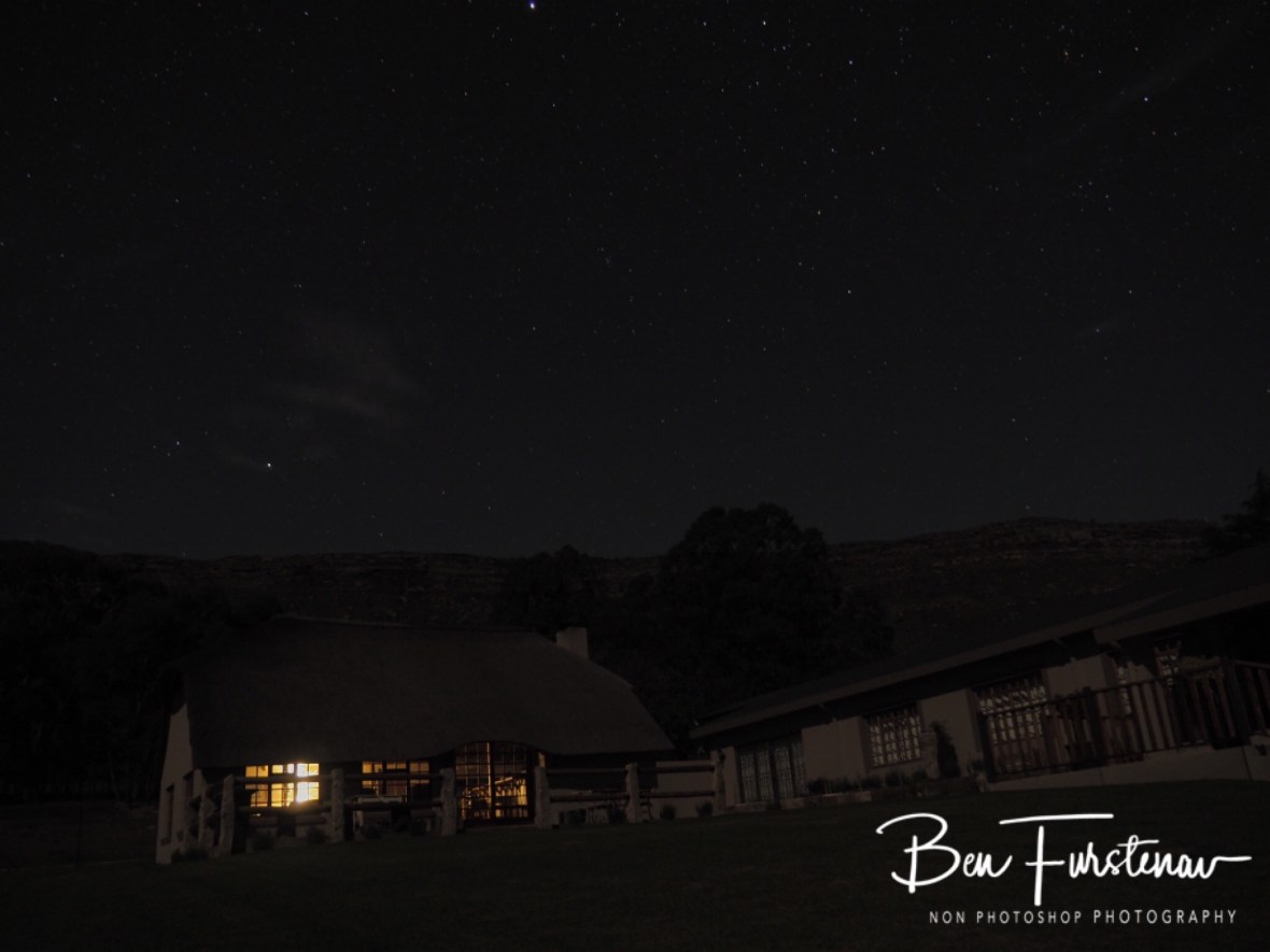 Clear skies over the farm, bright stars shining, Maarmanshoek, Free State 