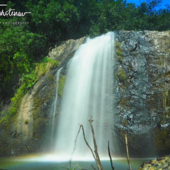 First rock climb challenge along the Tamarin river, Black River National Park