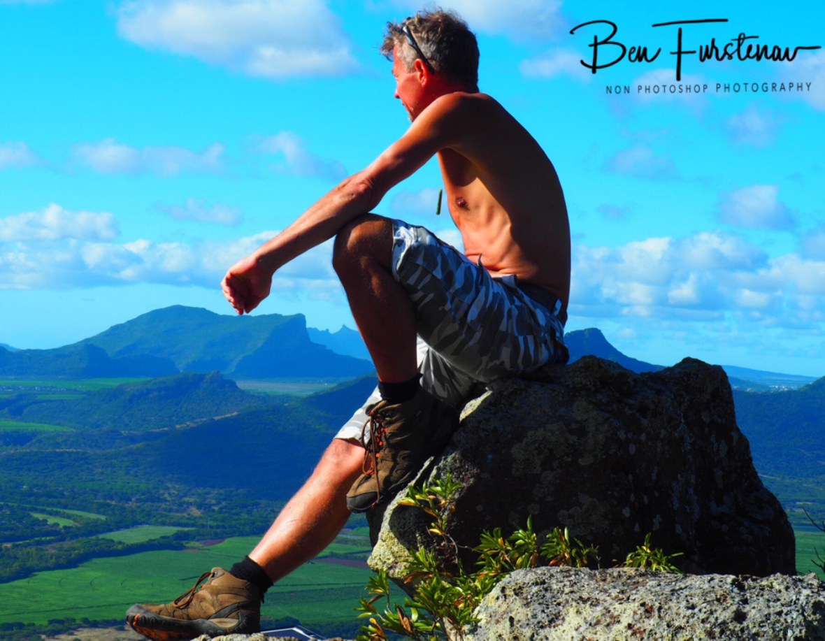 A selfie via iPad remote on Tamarin Mountain 