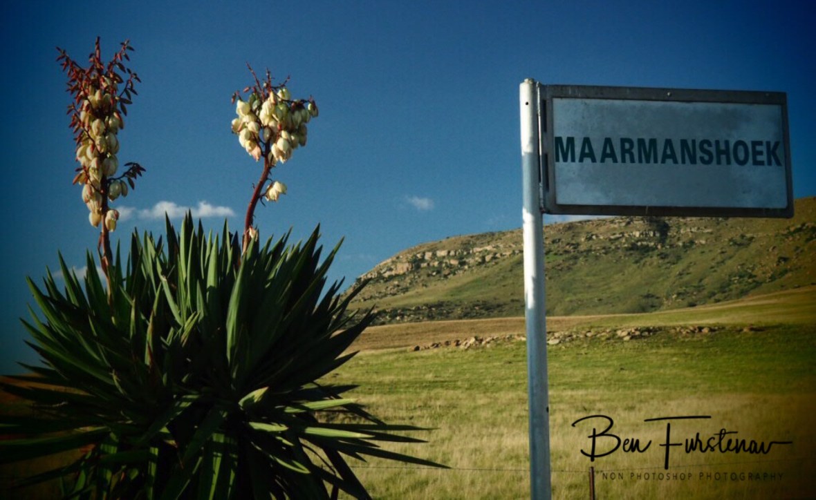 The turn off to the farm, Maarmanshoek 