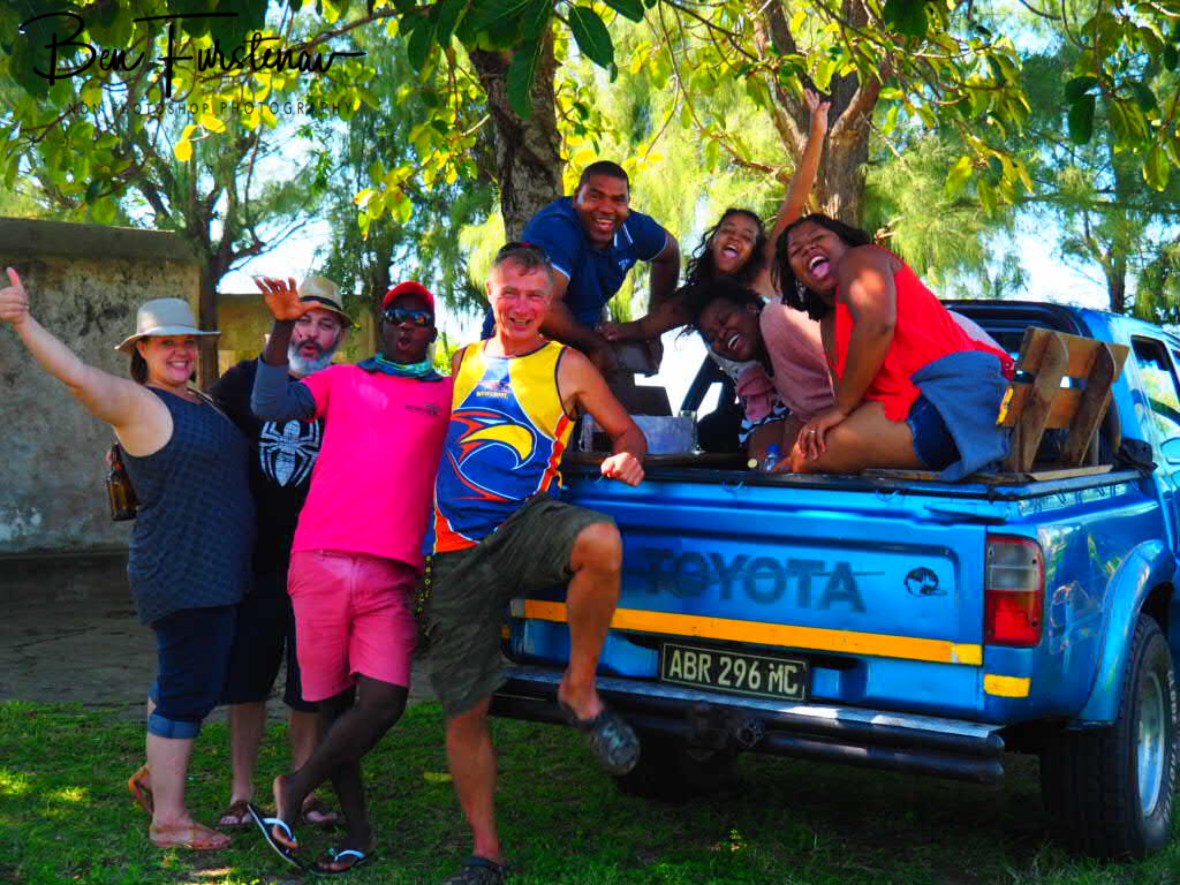 Lighthouse group photo, Inhaca Island