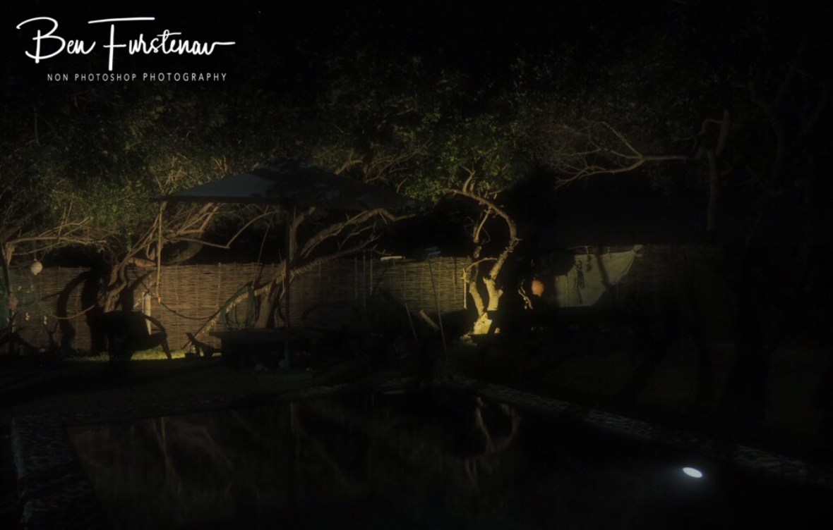 Pool and stars at Daniel’s Place, Machangulo Peninsula