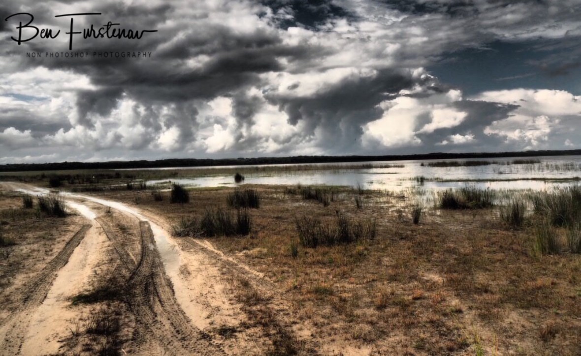 Storm clouds over the horizon at Maputo Special Reserve, Machangulo Peninsula 