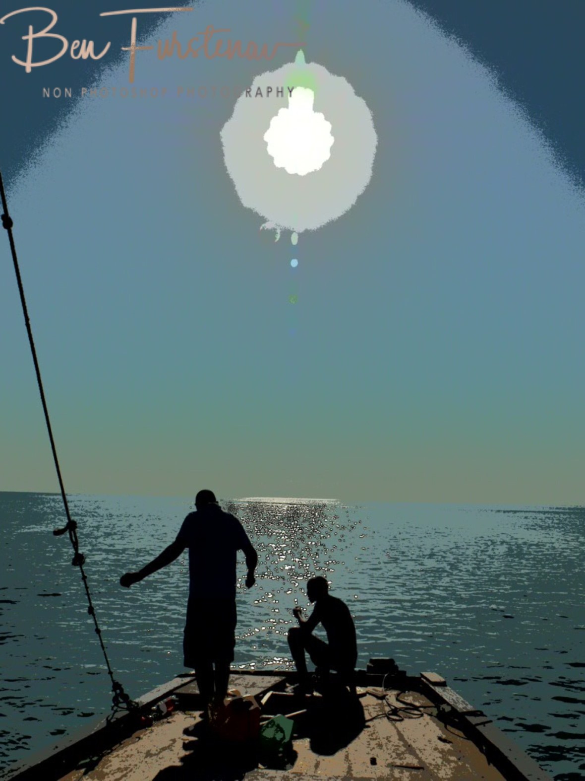 Hot day on calm waters, Santa Maria, Machangulo Peninsula