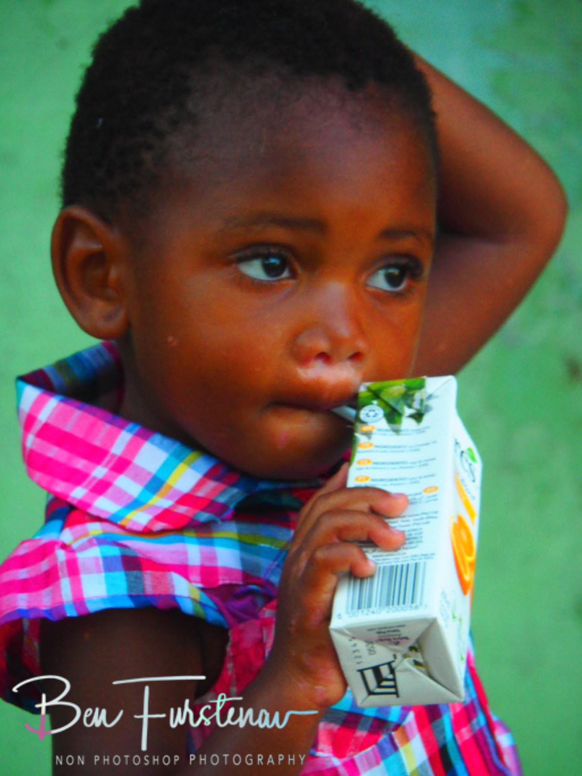 Tropical juice from the supermarket, Inhaca Island