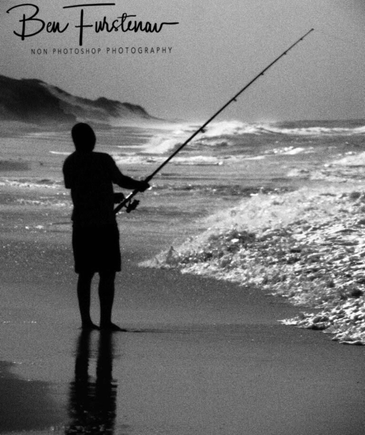 Surf fishing, Machangulo Peninsula
