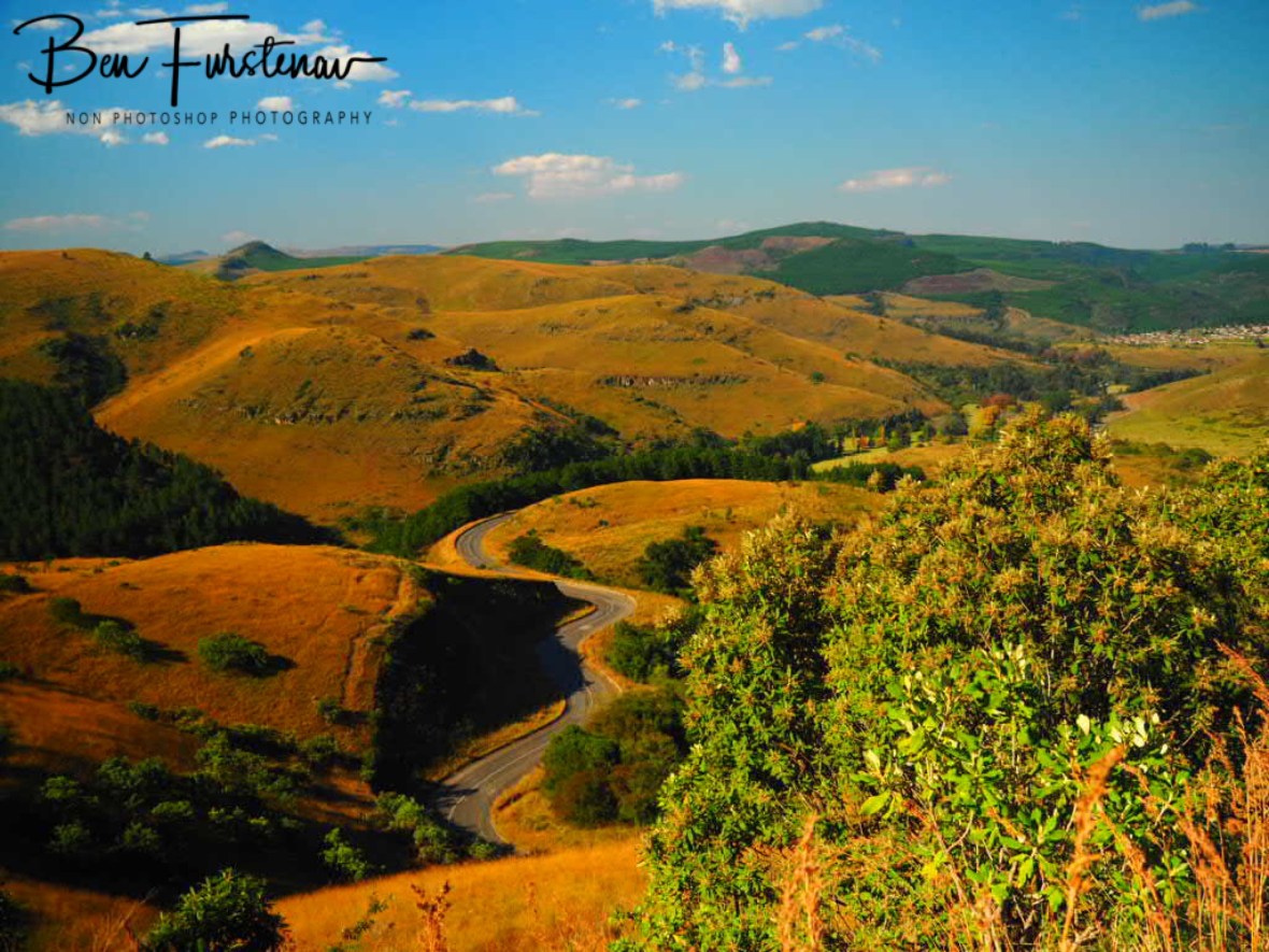 Scenic but treacherous road to Pilgrims Rest, Northern Drakenberg 