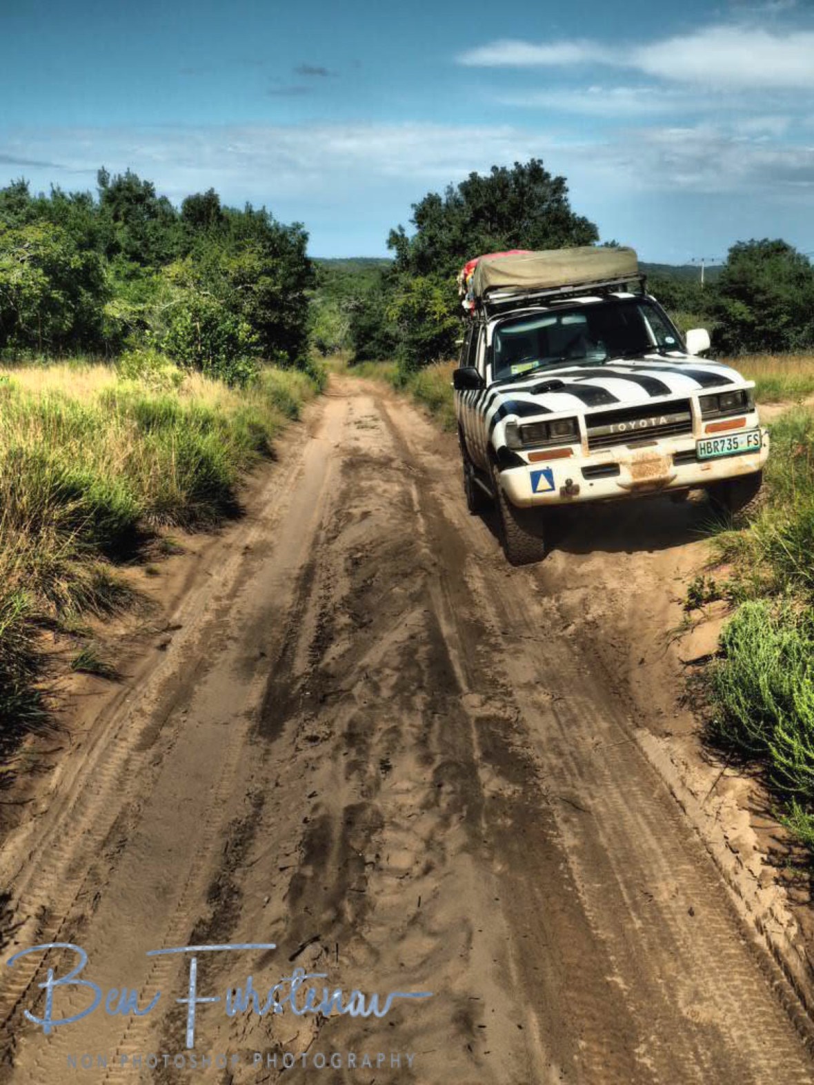 Sand 4x4 tracks, enjoyed by both of us, Machangulo Peninsula 