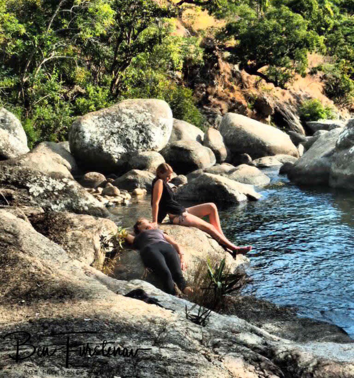 Teresa and Anna enjoying the scenery, Mulanje Mountains, Malawi