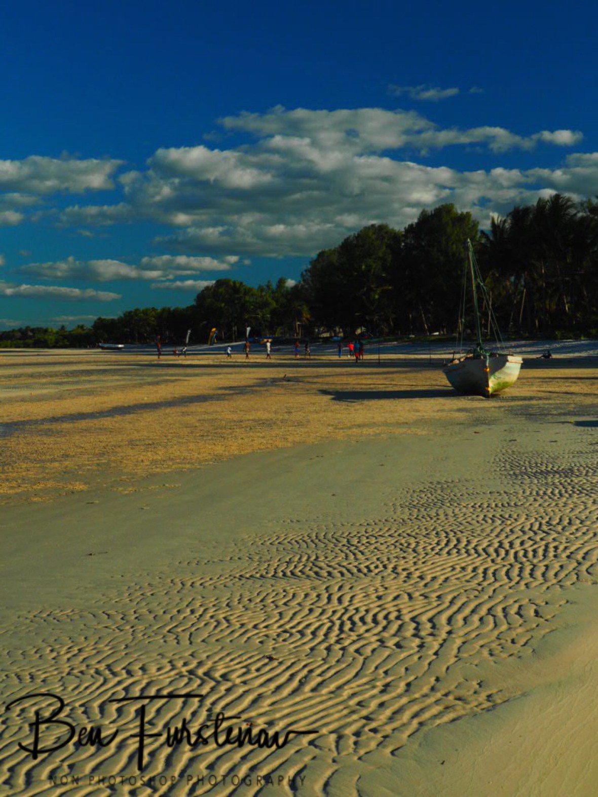 Football in between dhows and palm trees, Vilankulo, Mozambique 