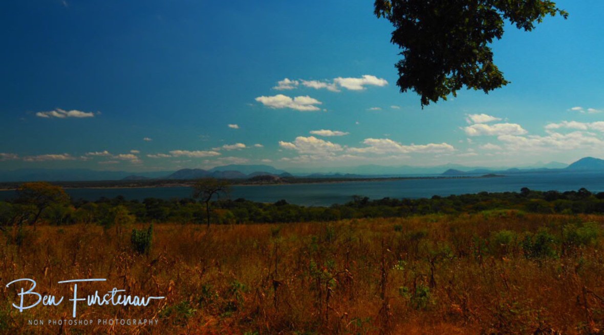 Looking from Lake Chicamba back to the Chimanimani Mountains, Mozambique