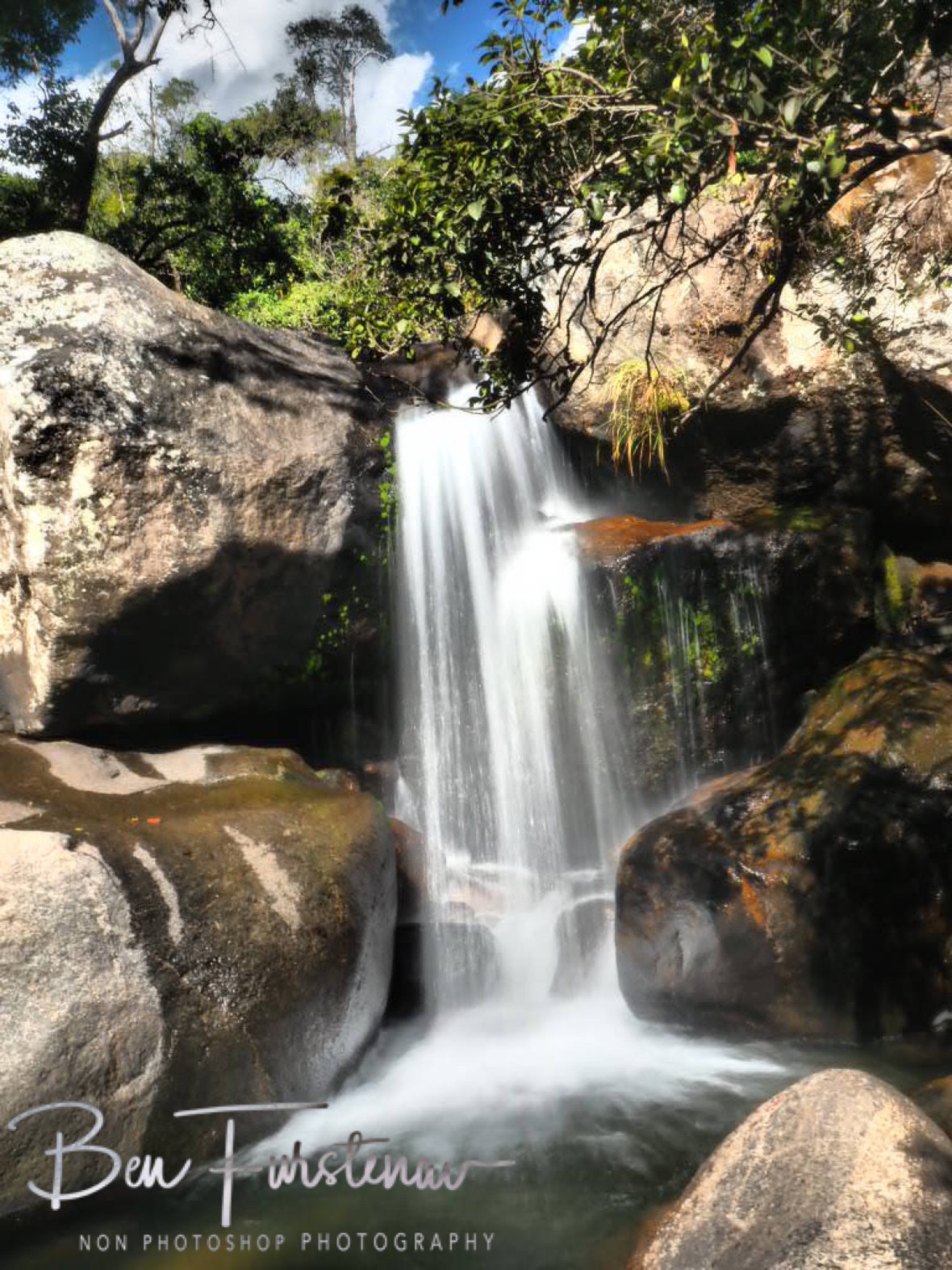 Impressive cascades in Mulanje Mountains, Malawi