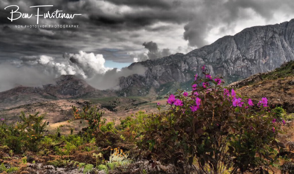 Clouds creeping on to Mt. Chambe, Mulanje Mountains, Malawi