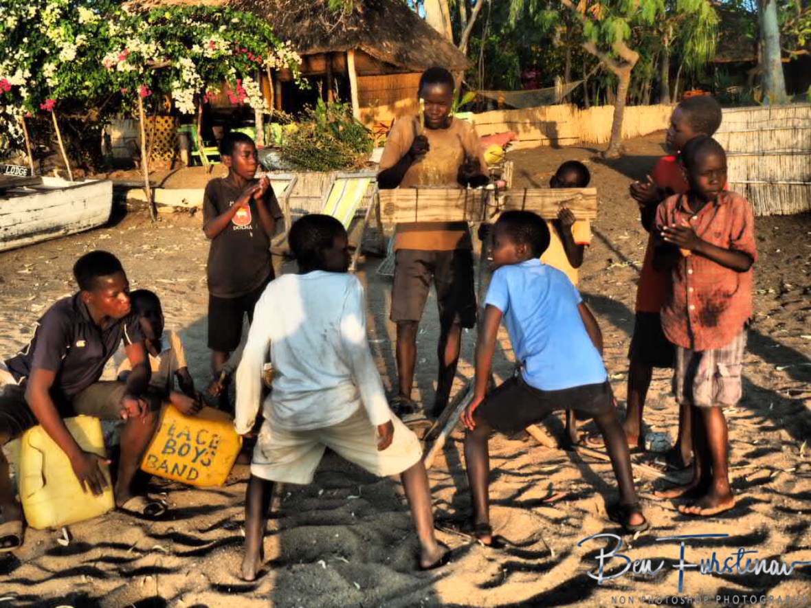Shakin’ that ass in Chembe, Cape Maclear, Lake Malawi, Malawi