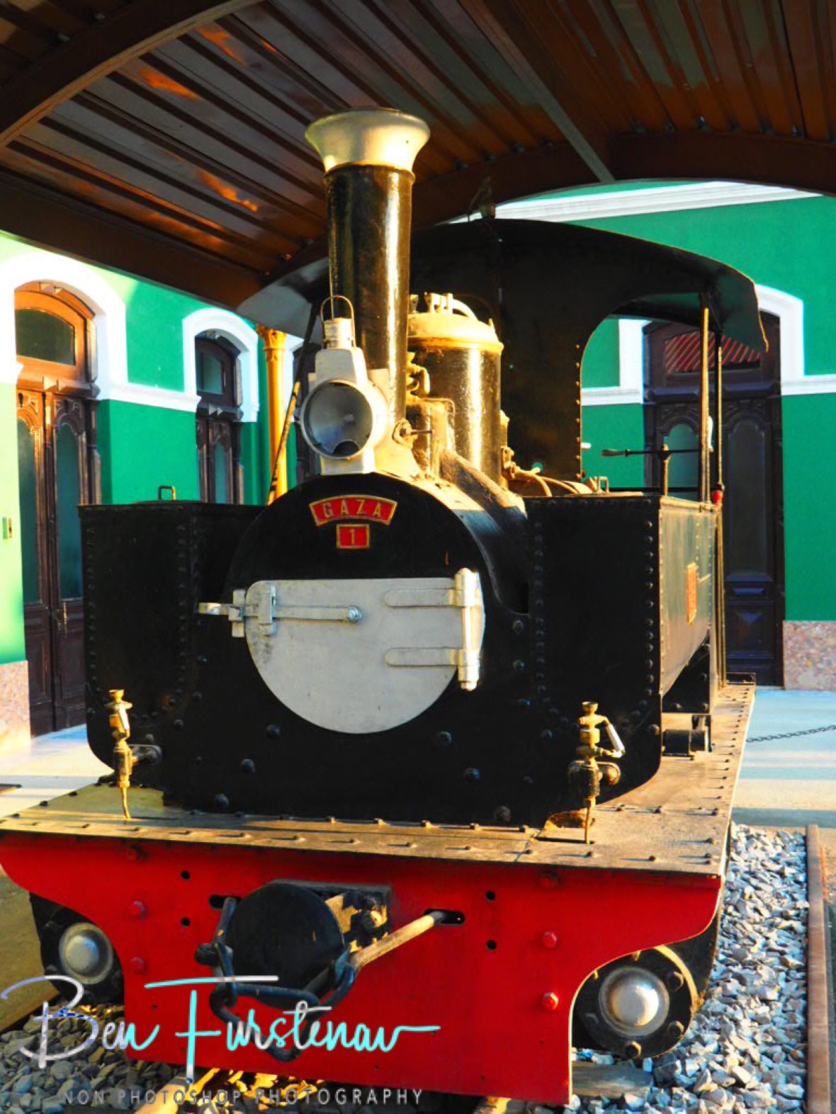Small steamer, Maputo train station museum, Mozambique 
