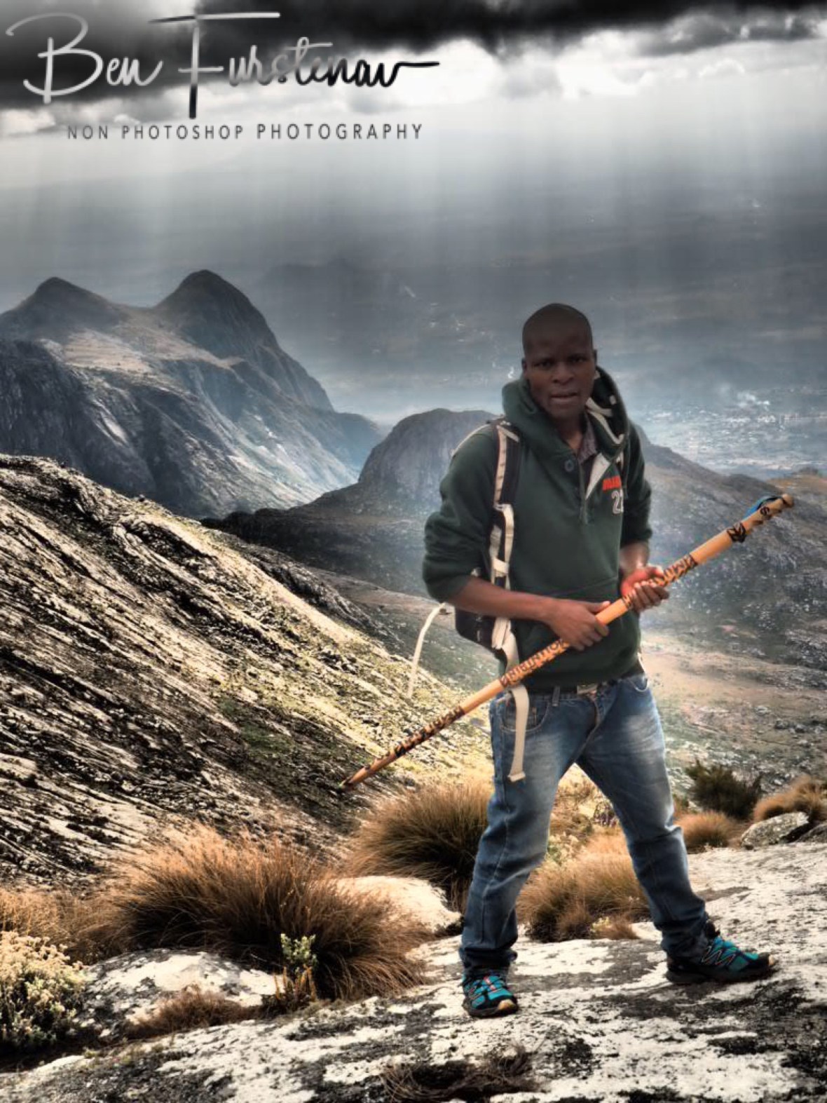 An attempted smile from Nenani?, Mulanje Mountains, Malawi 