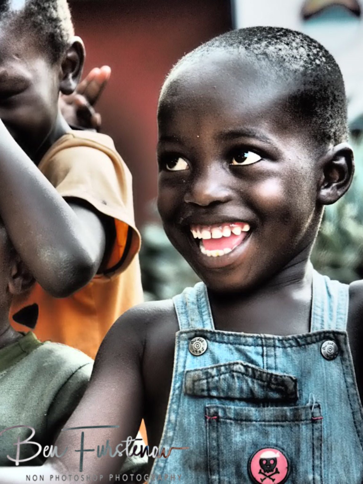 Happy faces all around in Chembe, Cape Maclear, Lake Malawi, Malawi