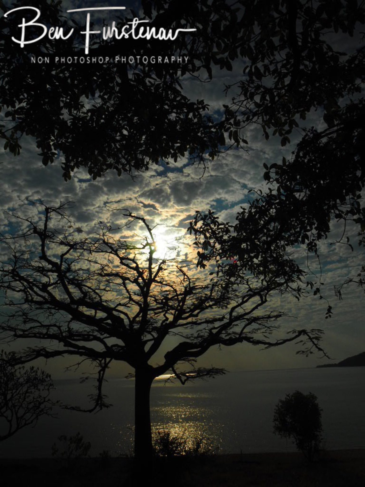 Signs for a spectacular sunset at Otter Point, Cape MaClear  Lake Malawi , Malawi 