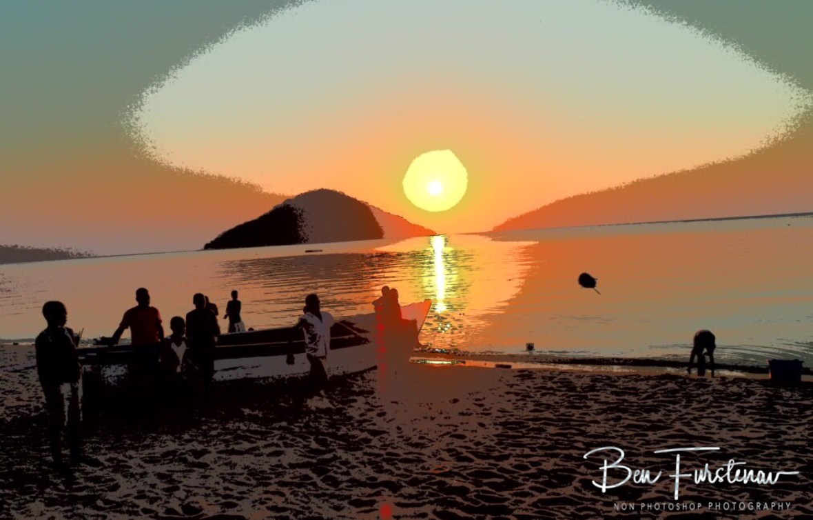 Beach Football in Chembe, Cape Maclear, Lake Malawi, Malawi