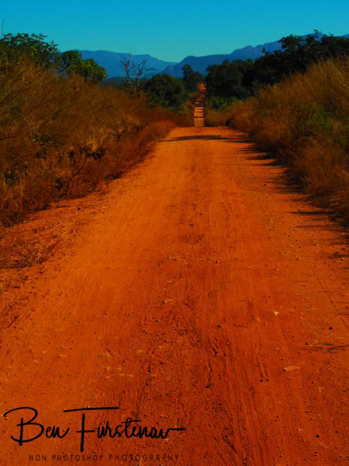 Dirt track to the Chimanimani Mountains, Mozambique