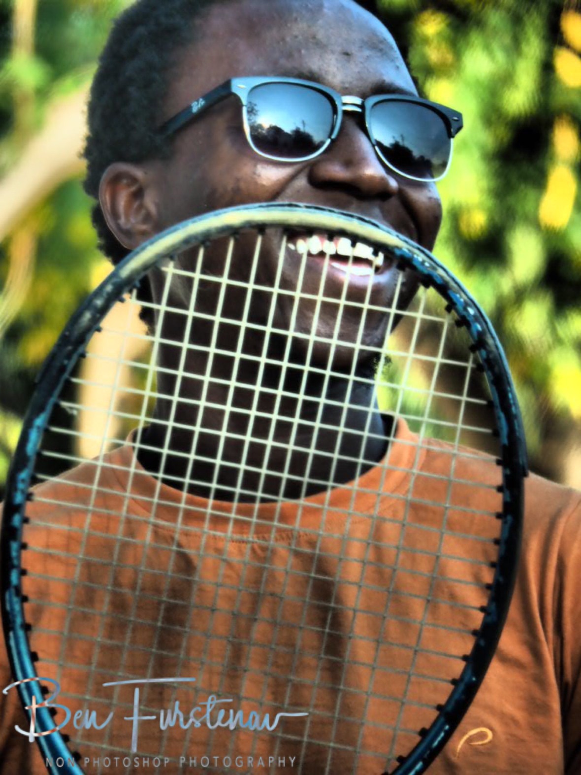 Jameshaving a laugh in Chembe, Cape Maclear, Lake Malawi, Malawi