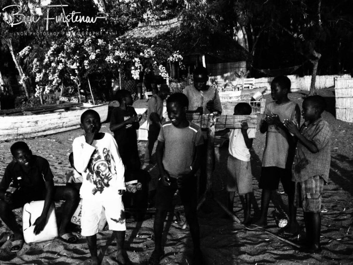 Peace Boys Band performance in Chembe, Cape Maclear, Lake Malawi, Malawi