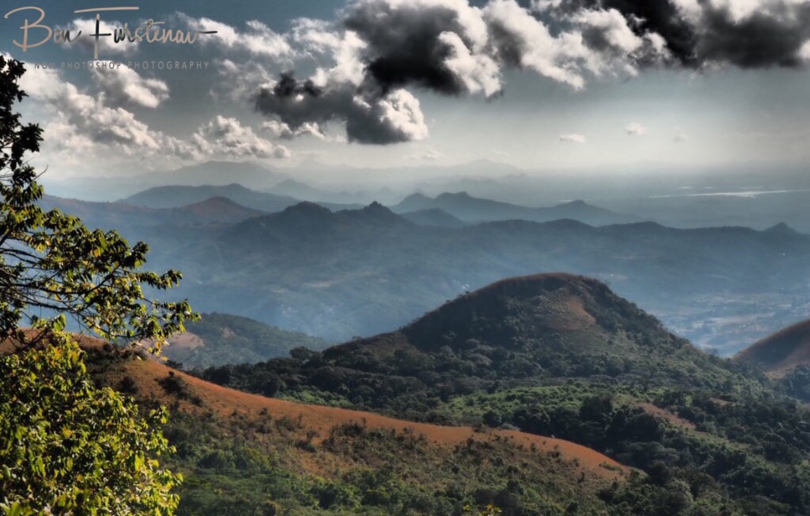 View over the mountains over to lake Chicamba, Mount Tsetserra, Chimanimani Mountains, Mozambique 