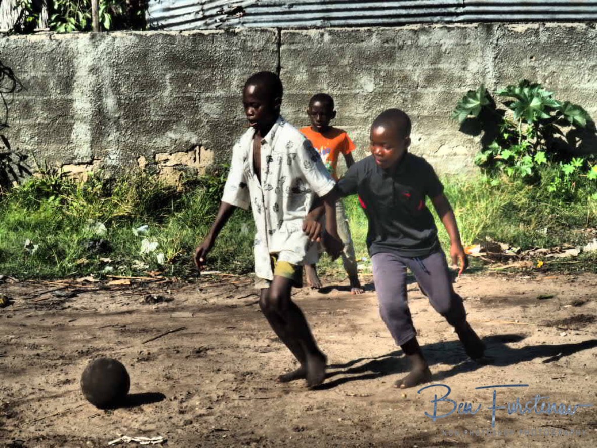 Good game of Sunday football, Inhambane, Mozambique 