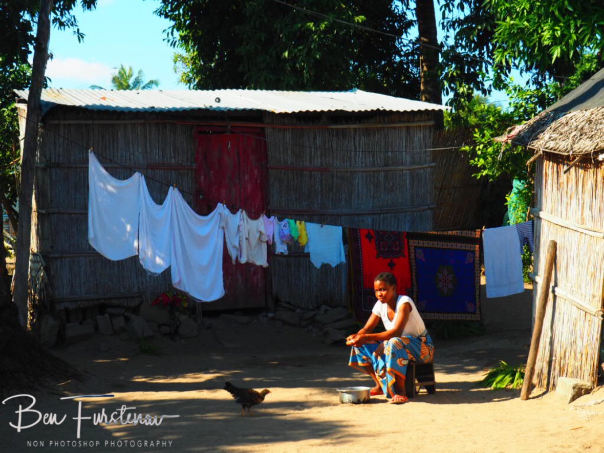 Sunday morning chores, Inhambeae, Mozambique