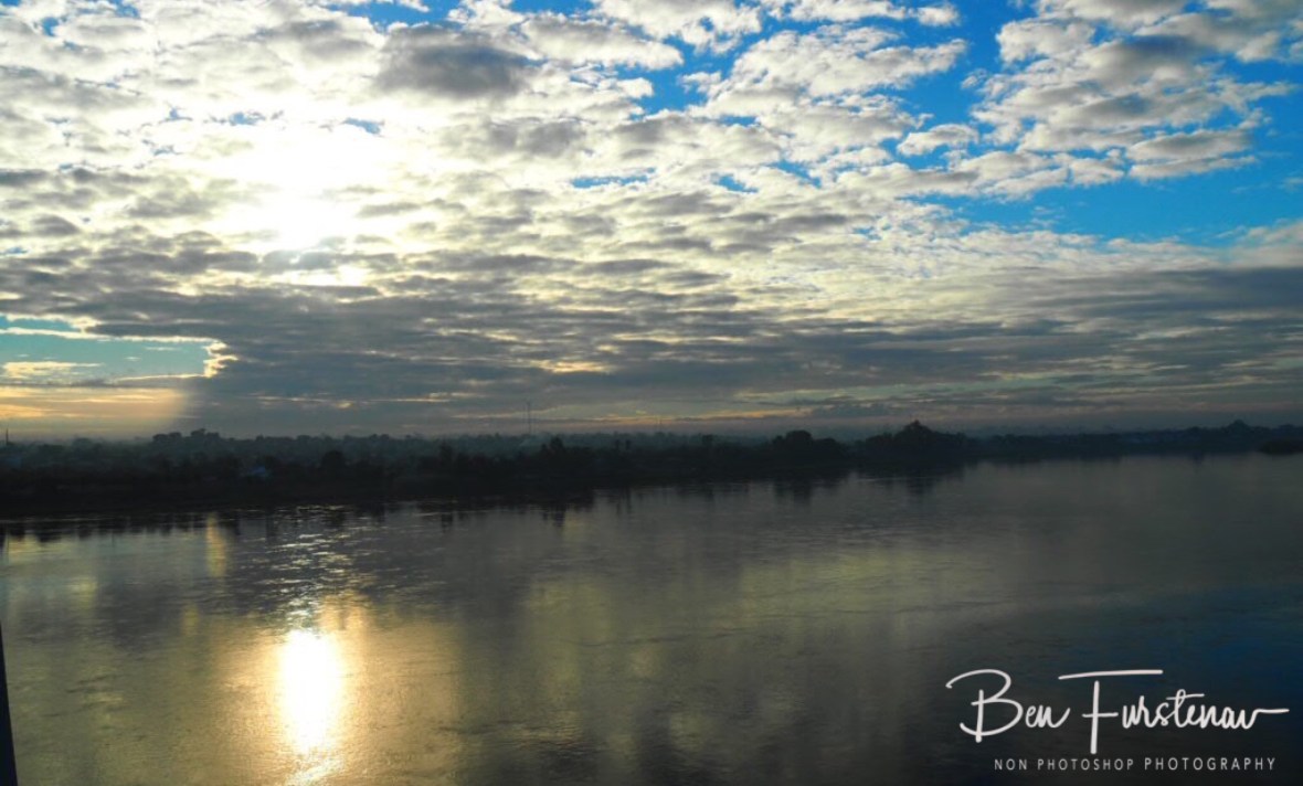 Golden sunrise over the Zambezi, Tete, Mozambique