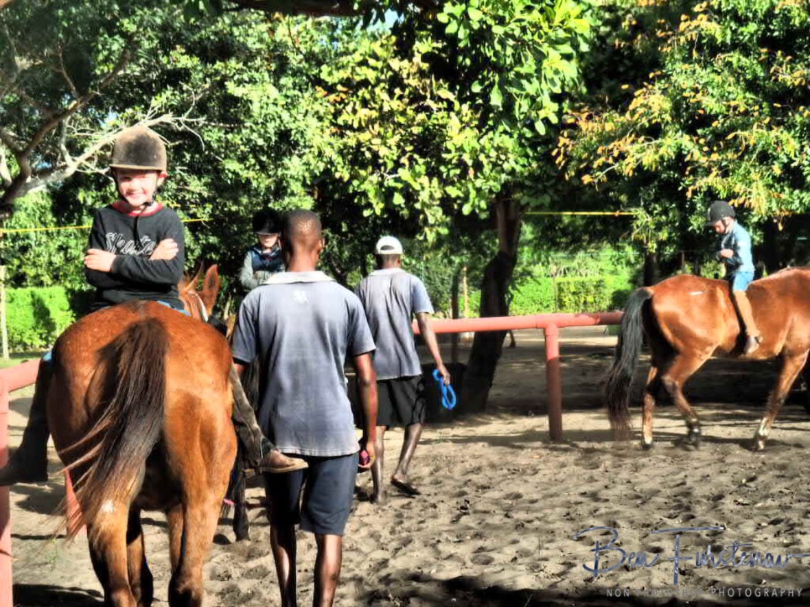 Riding backwards, Vilankulo, Mozambique 