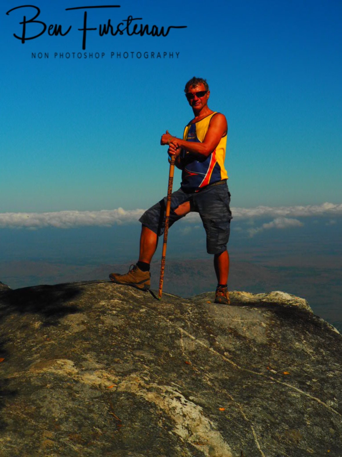Magic stick and magic shorts, Mulanje Mountains, Malawi 