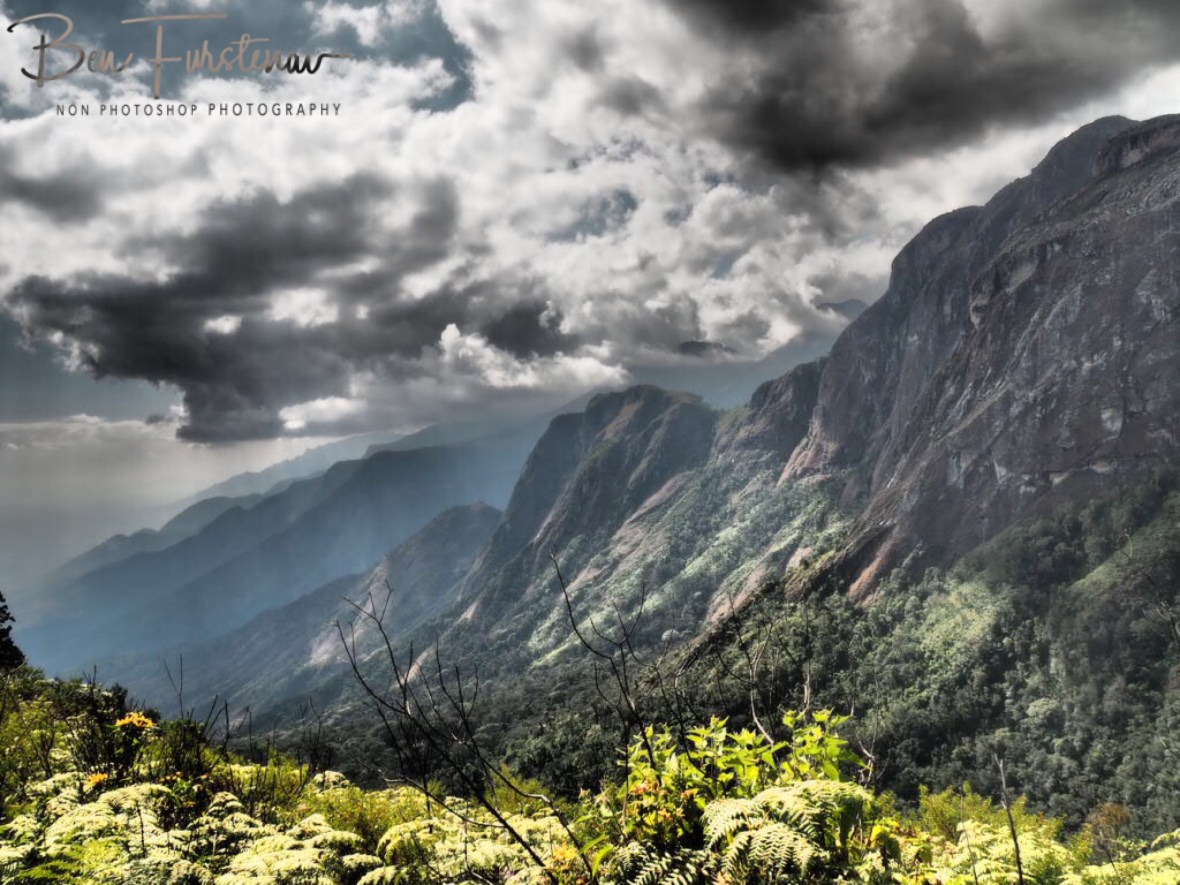 Clouds sweeping in from the east, Mulanje Mountains, Malawi