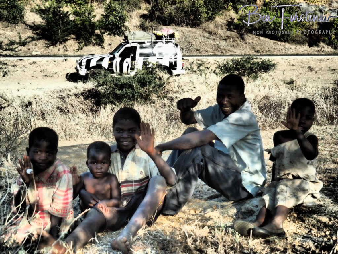 Astonished but friendly people, Mwanza Region, Malawi 