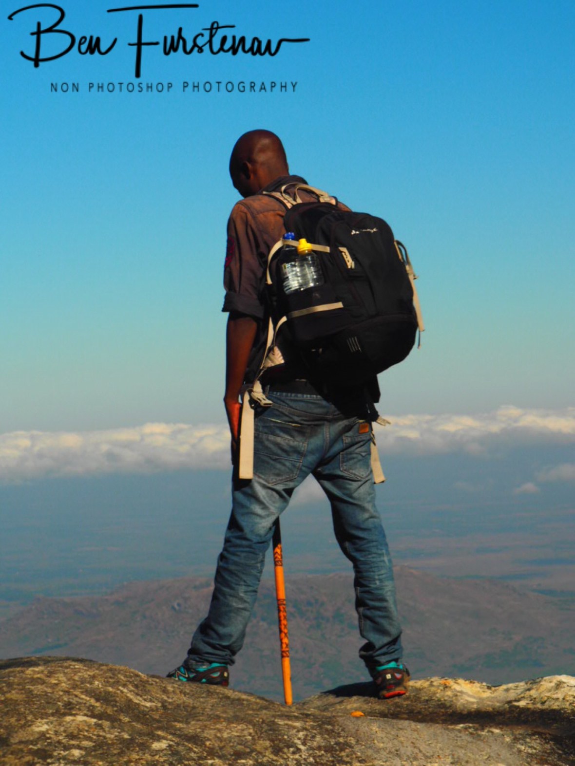 Nenani in deep thoughts, Mulanje Mountains, Malawi 