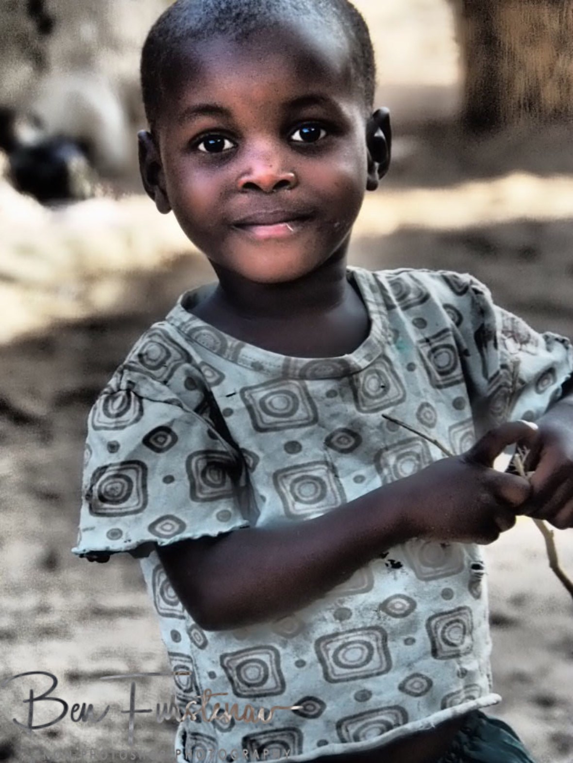 Cute smiling kid, Chembe, Cape MaClear, Lake Malawi, Malawi 