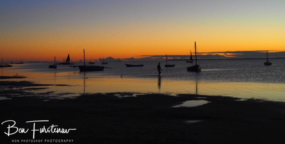 Early morning rush hour tropical style, Vilankulo, Mozambique 