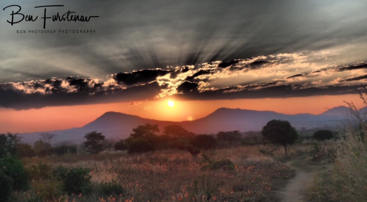 Perfect sunset to finish the day, Northern Region, Malawi