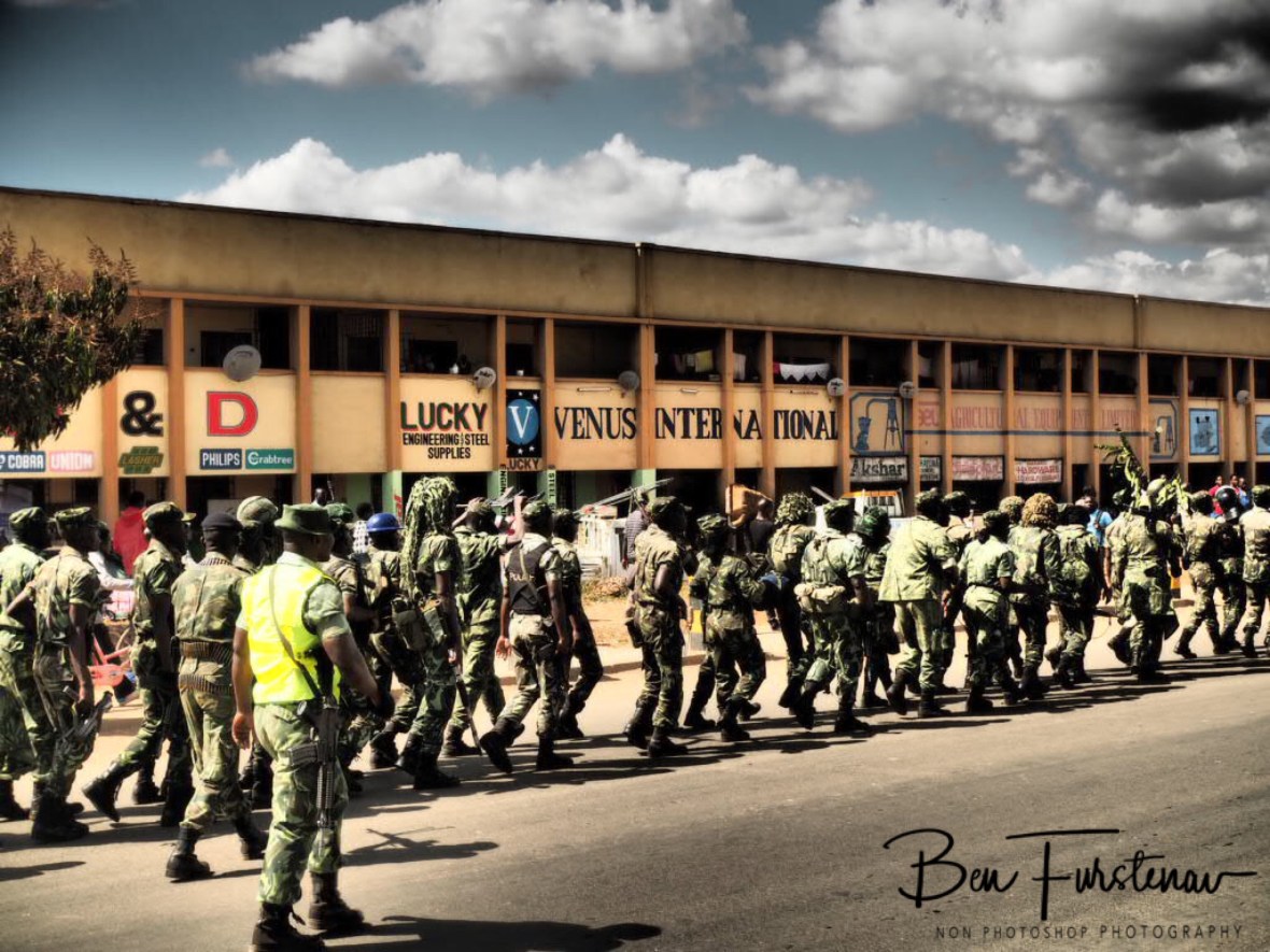 Army parade in Lilongwe, Malawi 